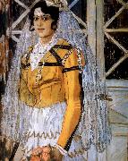 Alexander Yakovlevich GOLOVIN The Woman of spanish France oil painting artist